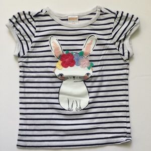 Gymboree Stripped Top with Bunny in Size 2T